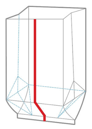 center seal side gusset pouch